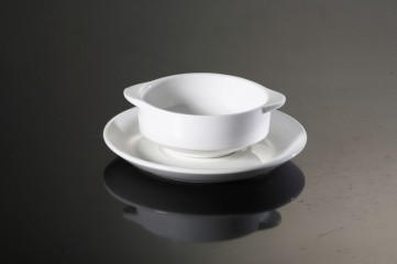Soup Cup with Handle & Saucer 4.5