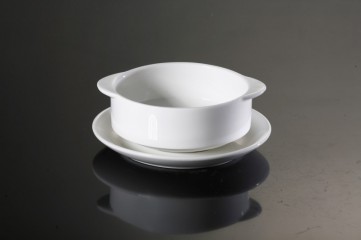 Soup Cup with Handle & Saucer 5.5